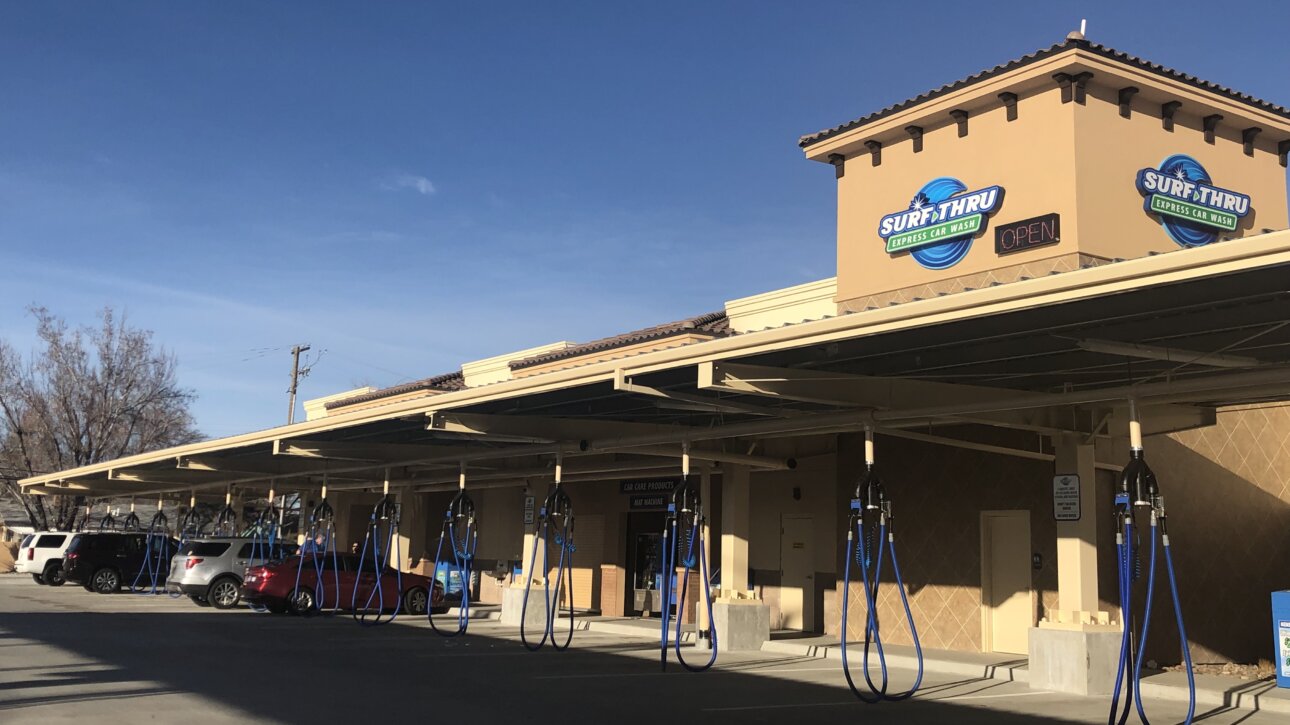 Industrial Completed Surf Thru Car Wash Sparks Contractor Miles Construction scaled